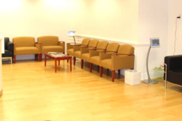 Seating area in clinic